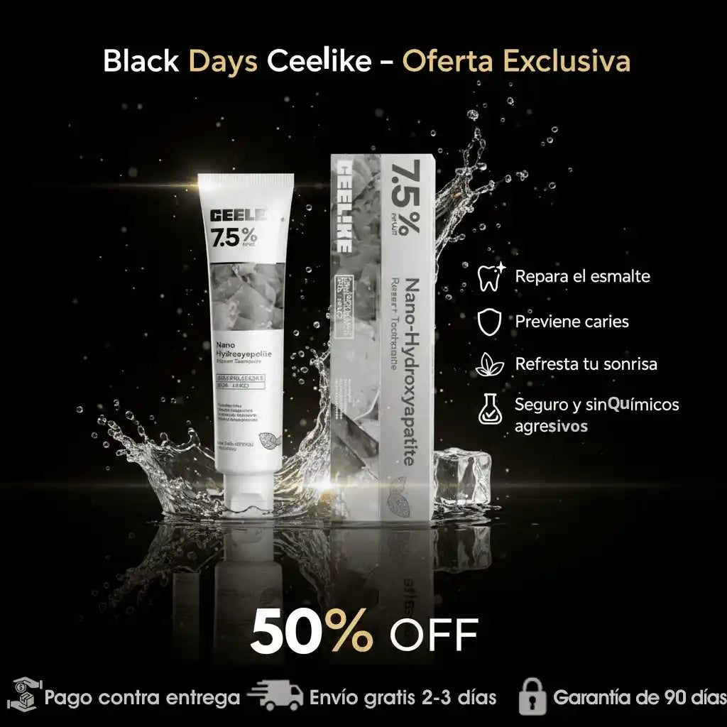 CLEEL!KE | Crema Hidroxiapatita | Detén la caries, olvida el dolor.